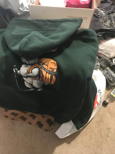 Customer photo review of Rabbit Backpacker Hoodie