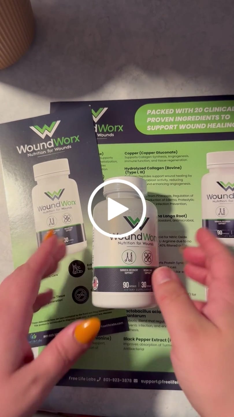Customer video review of WoundWorx Surgery Supplement