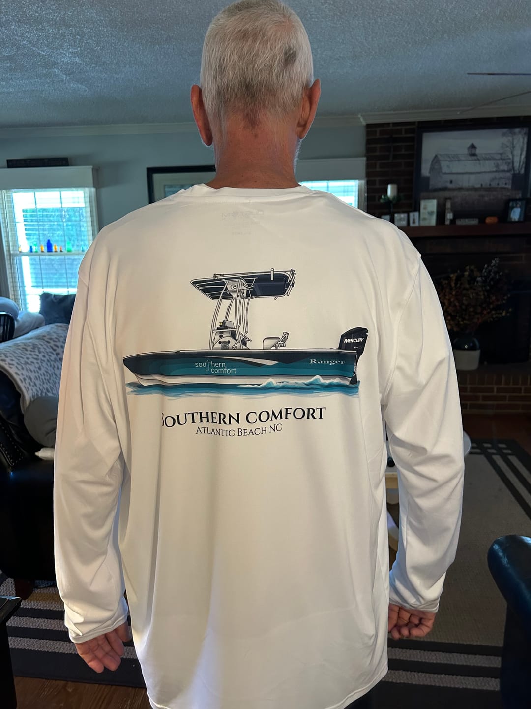 Customer photo review of Dri-Fit Custom Boat Shirts - Long Sleeve