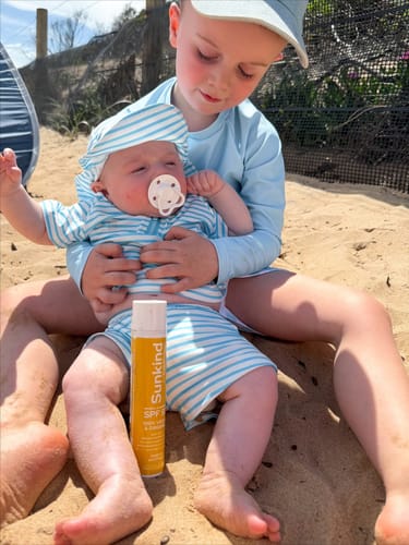 Customer photo review of Sunkind SPF 50 Mineral Sunscreen