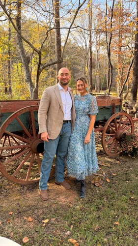 Mallory B. review of Daisy Ruffle Midi Dress by Mac Duggal - RENTAL image 1 out of 1