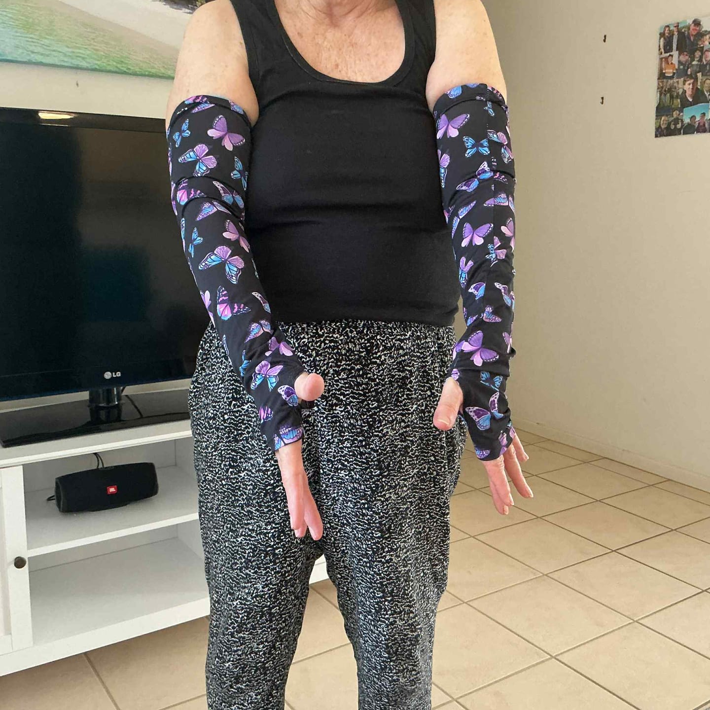 Customer photo review of Gardening Protection Sleeves - Butterfly
