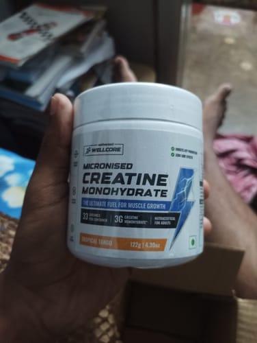 Customer photo review of Wellcore - Pure Micronised Creatine Monohydrate (122g, 33 Servings) Tropical Tango