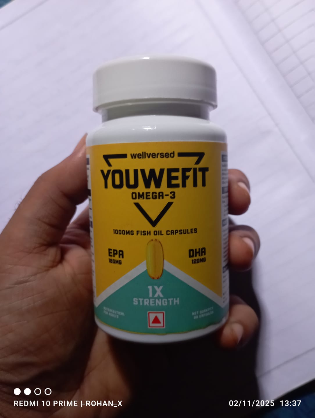 Customer photo review of YouWeFit Omega-3 Fish Oil (60 Capsules), 1000mg