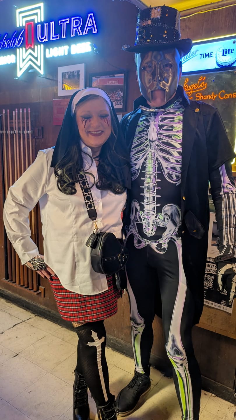 Customer photo review of Chromatic Skeleton Men's Costume