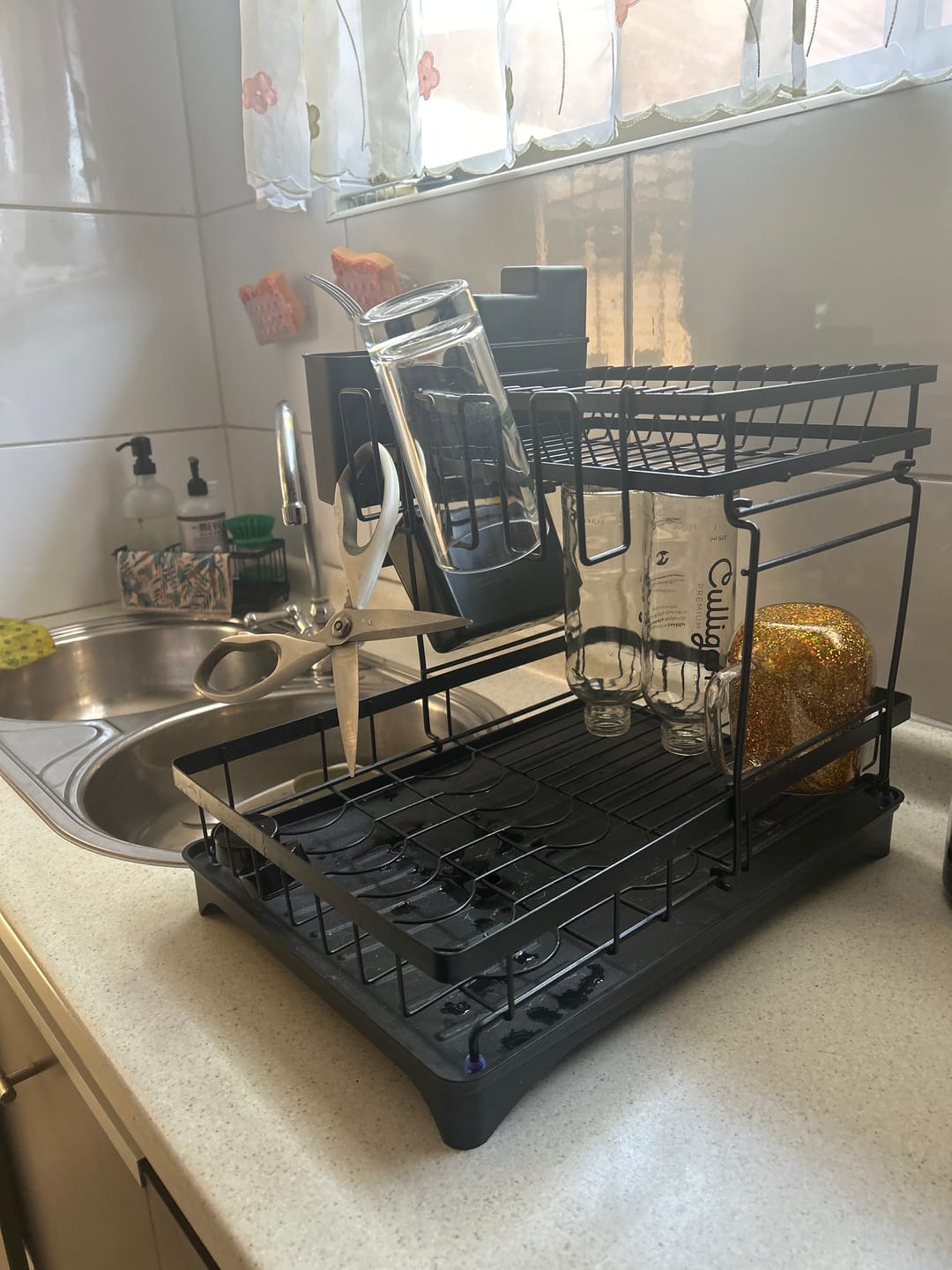 Customer photo review of Escurridor De Platos 2 Niveles Secador Desmontable Loza Inoxidable Rack