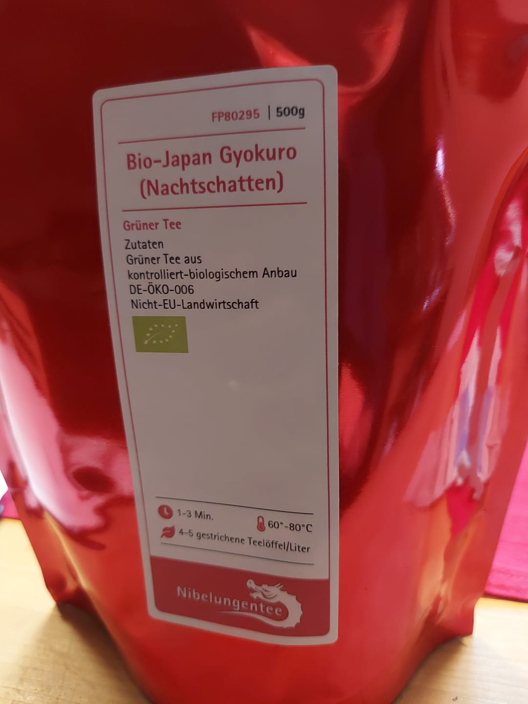 Customer photo review of Bio-Japan Gyokuro (Nachtschatten)