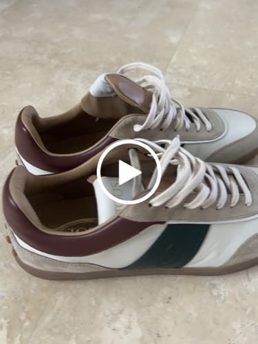 Customer video review of Tod's Suede Leather Tabs Sneakers