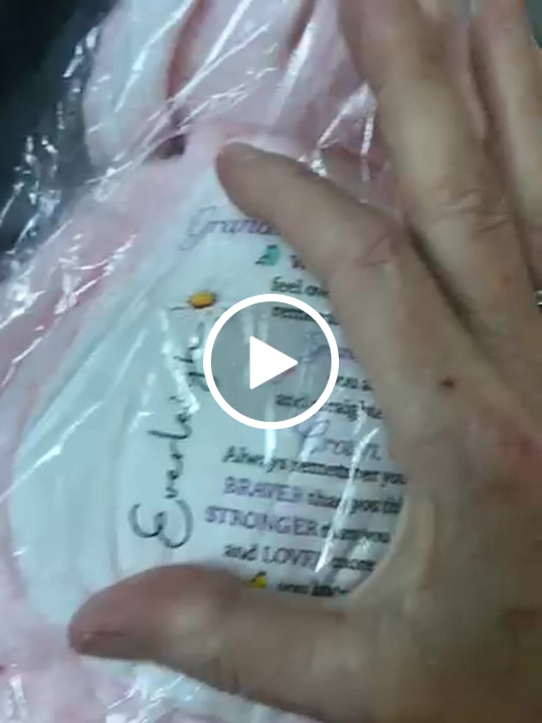 Customer video review of To My Granddaughter - Whenever You Feel Overwhelmed - Personalized Stuffed Bunny
