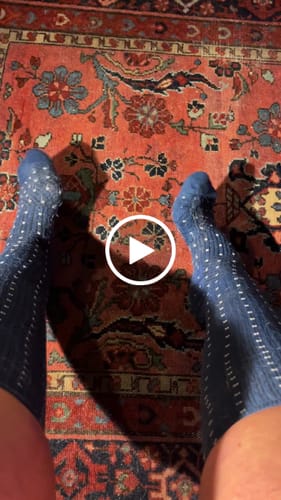 Customer video review of Støttestrømper
