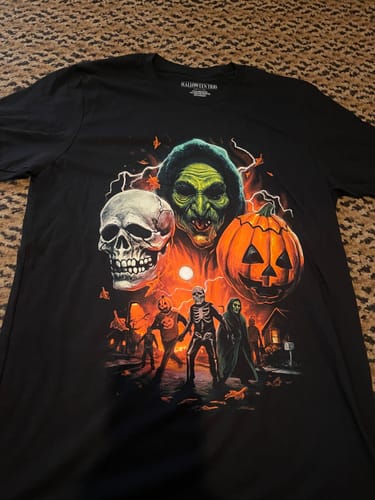 Customer photo review of Halloween Trio: Mischief T-Shirt