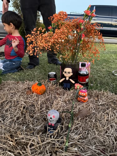 Customer photo review of Dolly® Personalized Crochet Doll with Photo Card