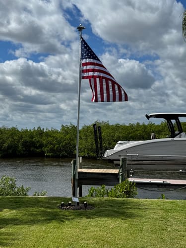 Customer photo review of Ultra Heavy Duty American Flag - 2-ply Polyester - Made In USA