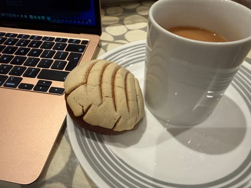 Customer photo review of Large Pan de Muerto - To share up to 5 people