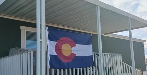 Customer photo review of State of Colorado Flag - Official Design and Specifications - Outdoor Nylon