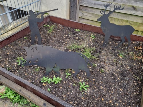 Customer photo review of Gartenstecker Rothirsch