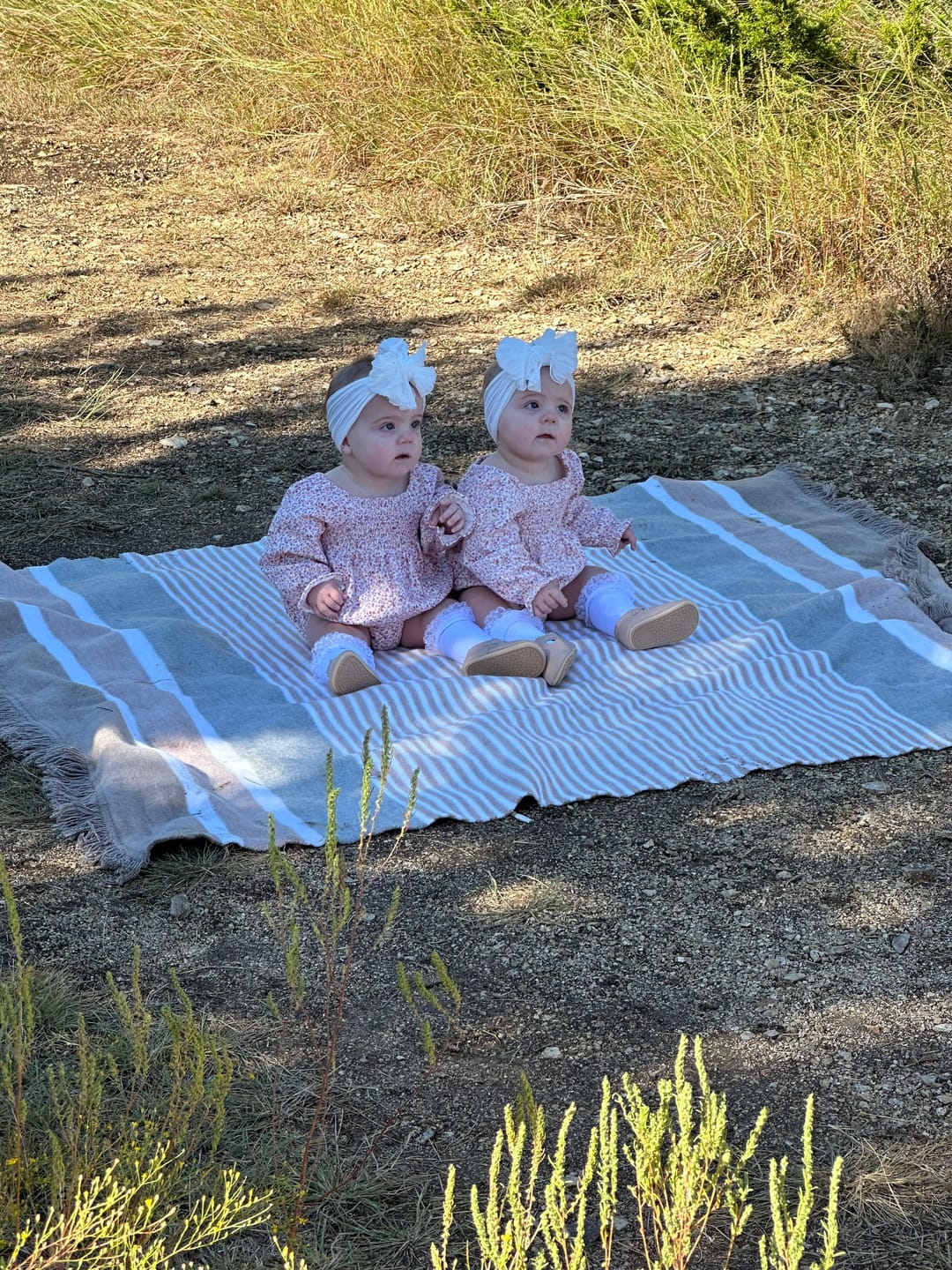 Customer photo review of Ruffled Headband- Off White