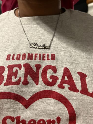 Customer photo review of Personalized Name Necklace