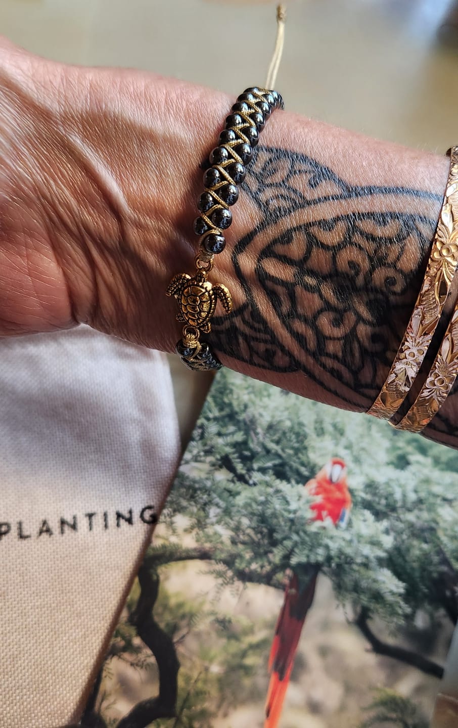 Customer photo review of Legendary Sea Turtle Bracelet