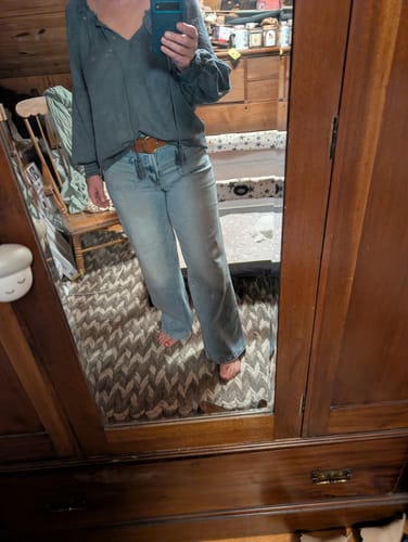 Customer photo review of Flying Monkey Wide Leg Pocket Jean
