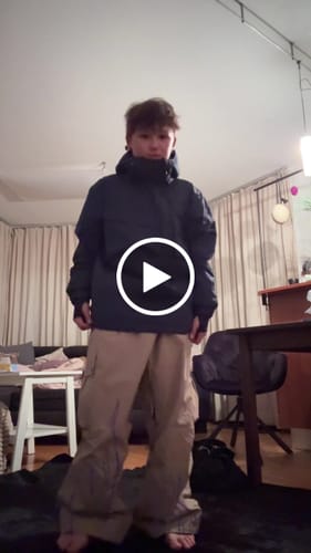 Customer video review of Men’s Khaki Durable Reflective Flame Baggy Snow Pants