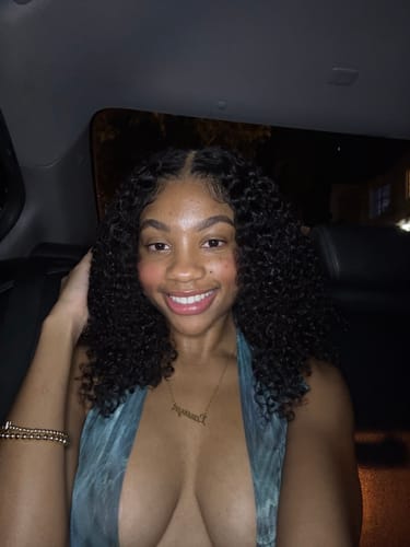 Customer photo review of [Clearance Sale] Pre-cut 9x6 Lace M-cap Wear Go Glueless Mini Knots Kinky Curly Hair HD Lace Front Wig Pre-plucked
