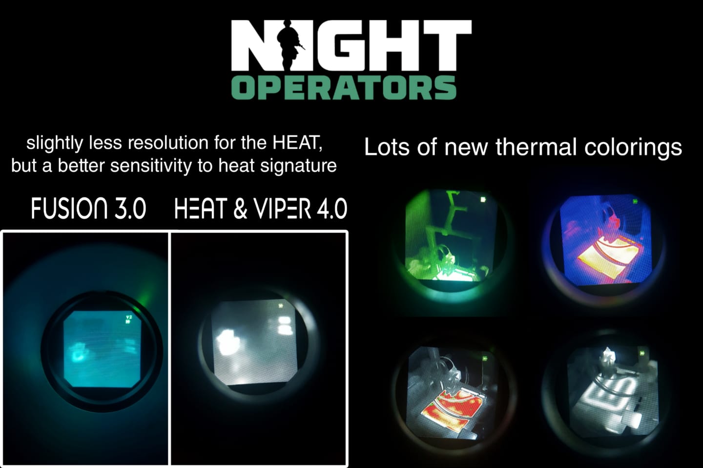 Customer photo review of [NEW] HEAT & VIPER 4.0 Thermal Night Vision Goggle Bridge Combo