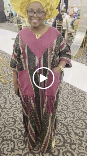 Customer video review of Ayola Stoned Aso-Oke
