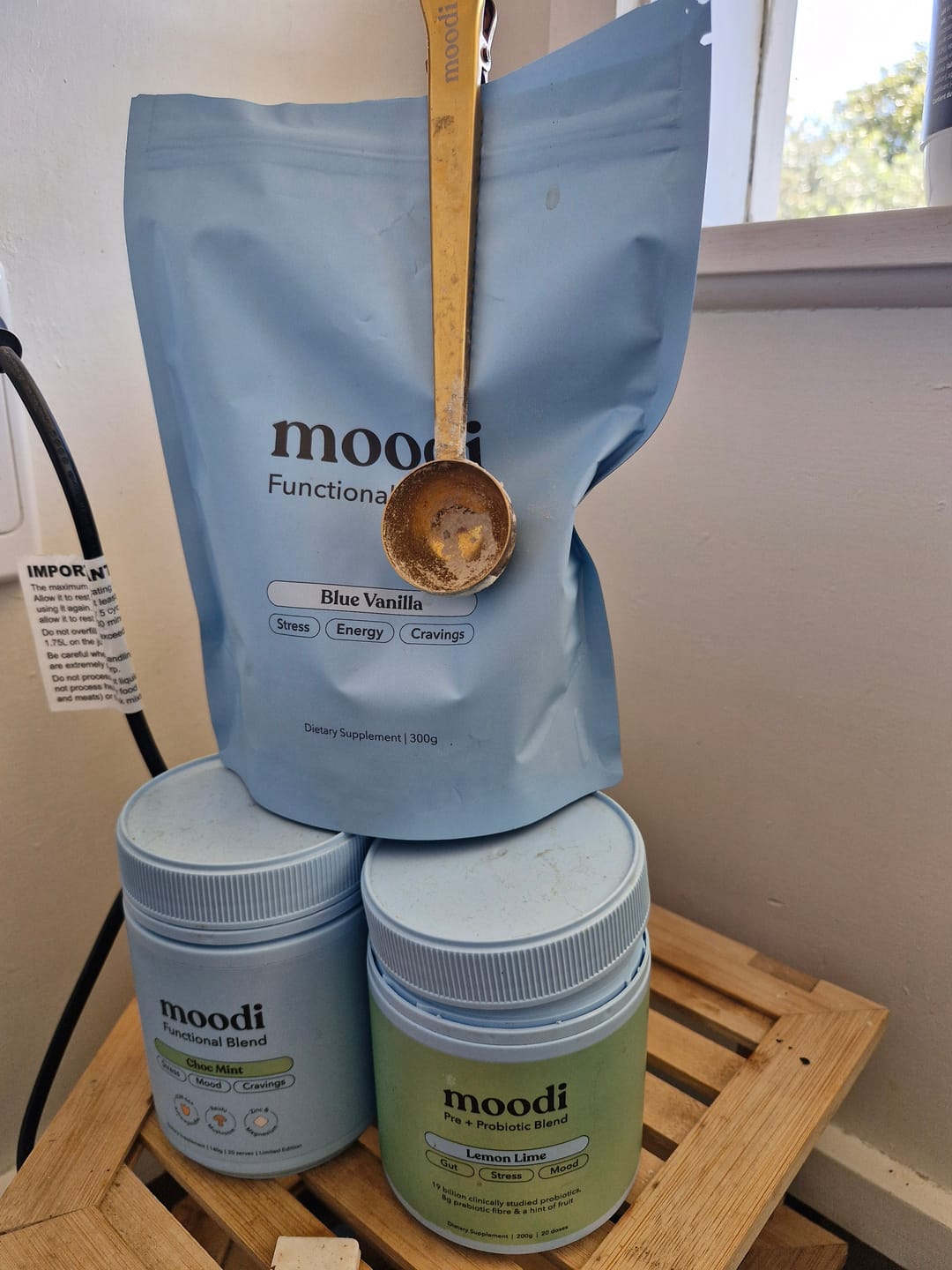 Customer photo review of Blue Vanilla