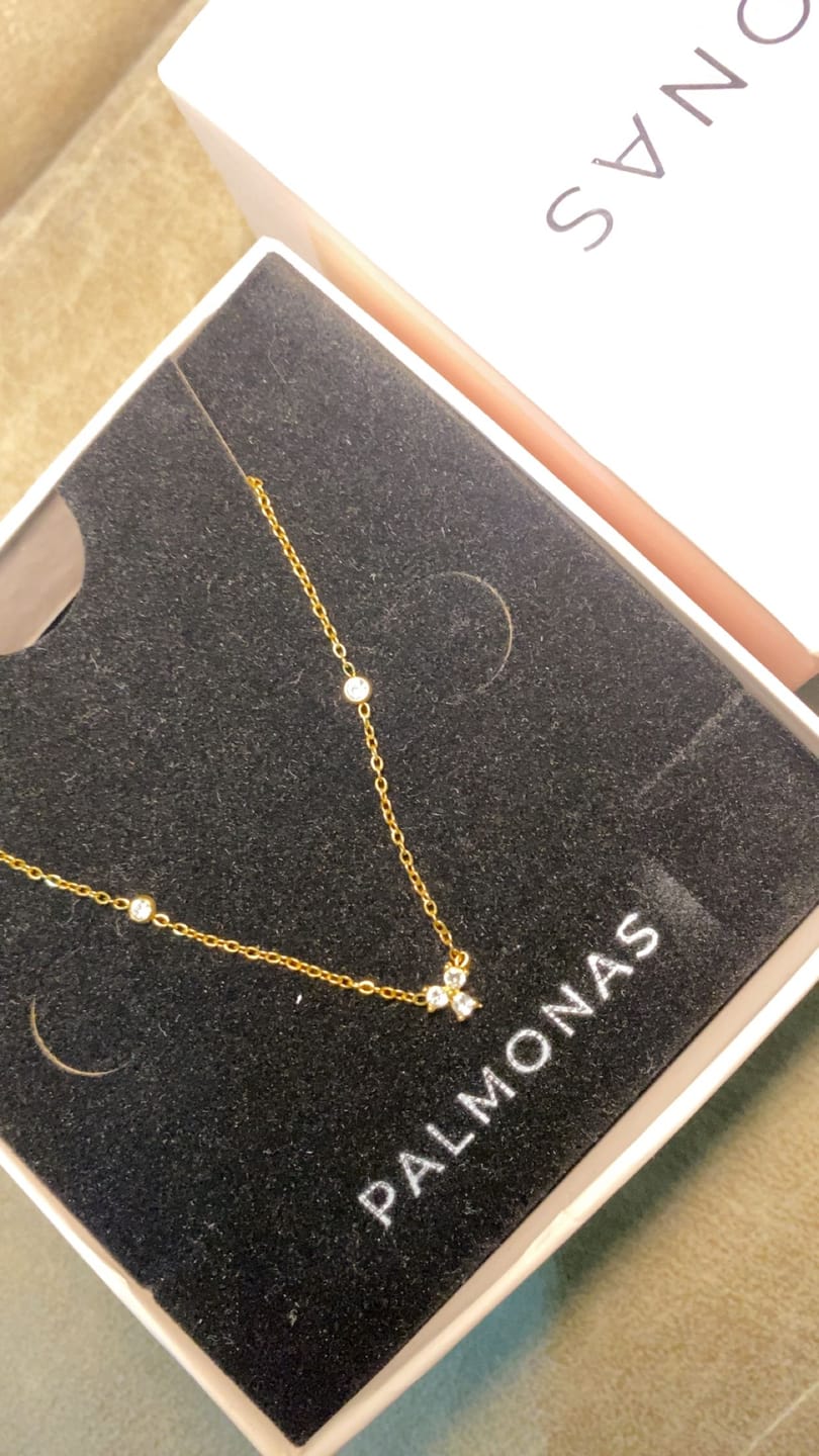 Customer photo review of Trio of Twinkle Necklace