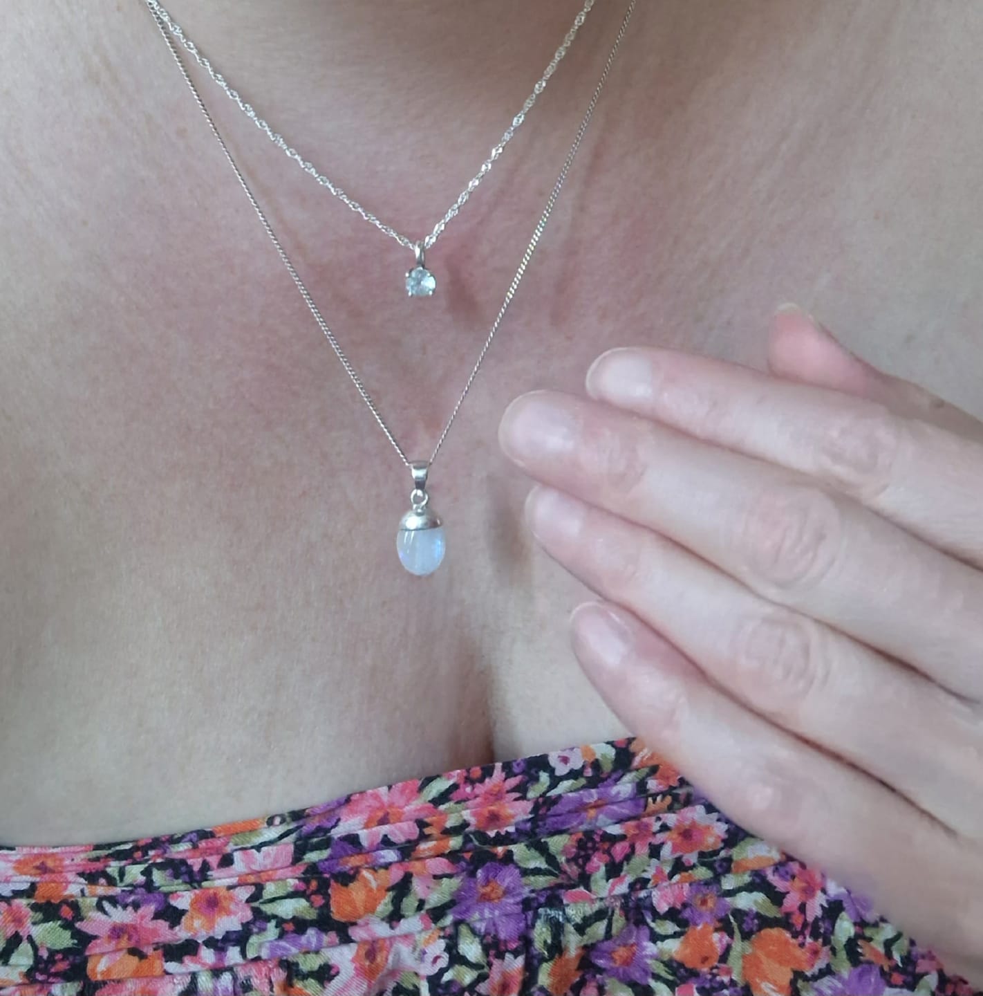 Customer photo review of Berlock Trumlad Månsten Silver
