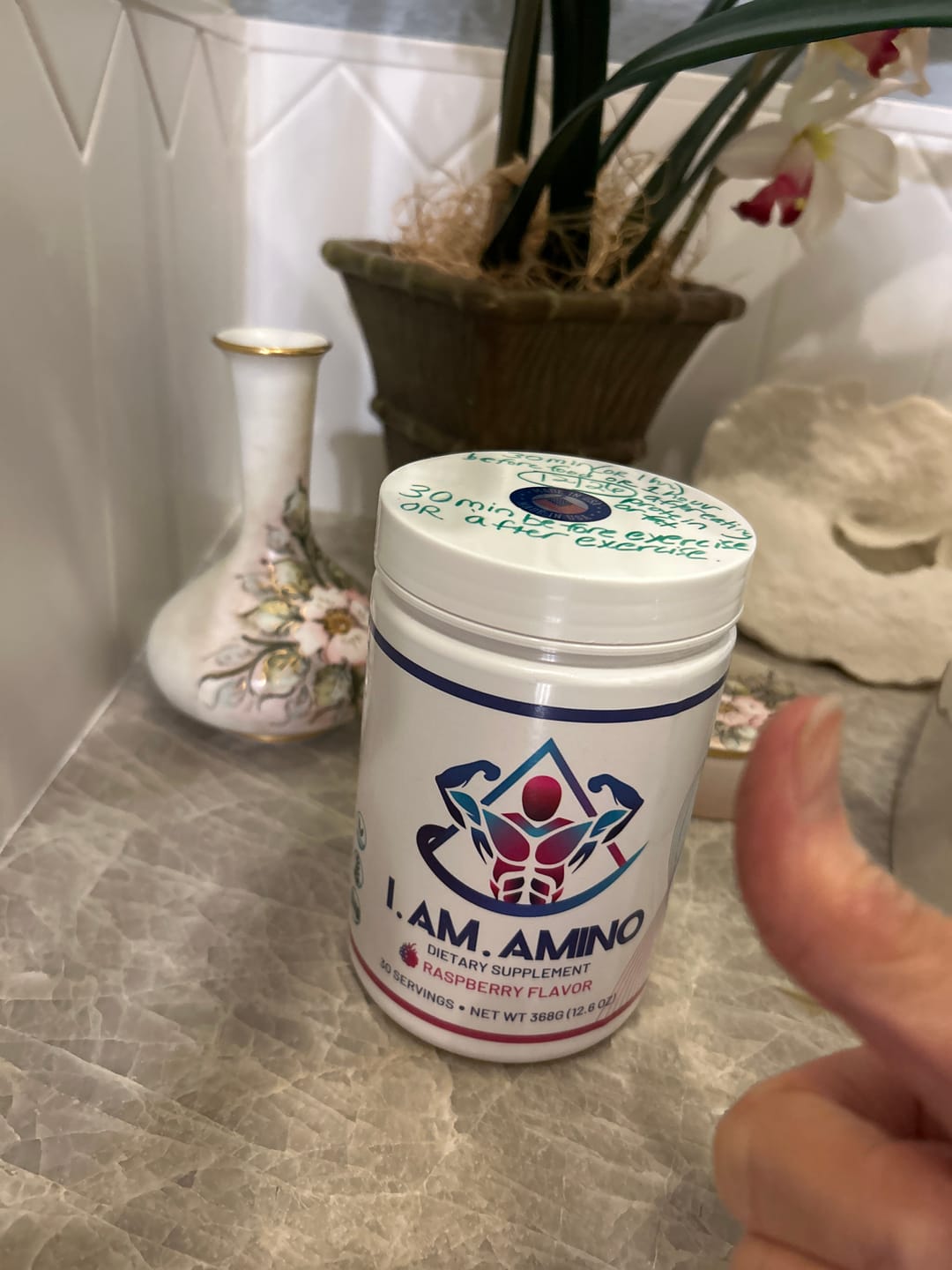 Customer photo review of I.AM.AMINO Raspberry 3-Jar