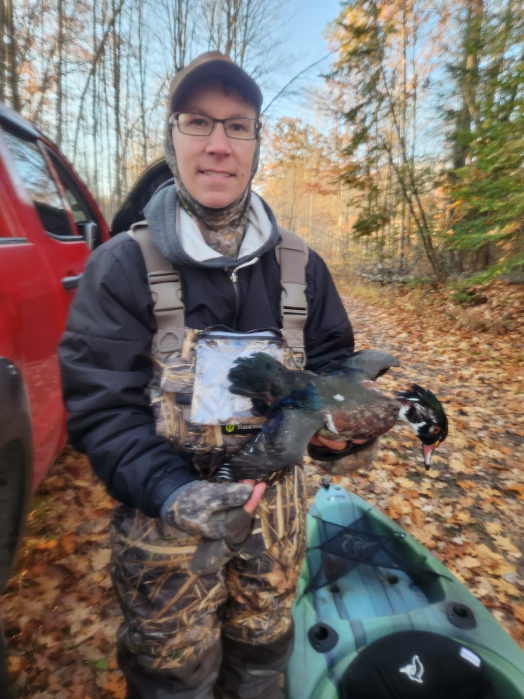 Customer photo review of Tidewe AquaWade Pro Insulated Waders for Duck Hunting - Waterfowl Breathable Waders