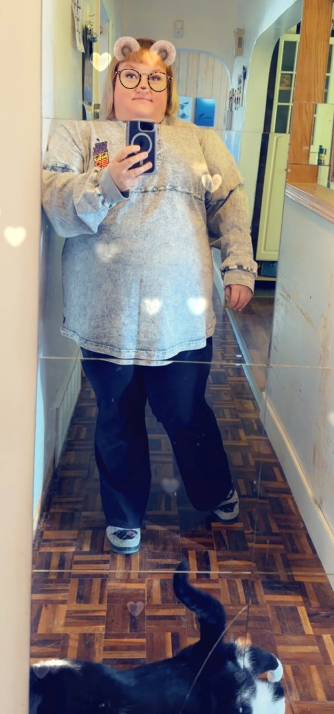 Customer photo review of Flared Ribbed Leggings
