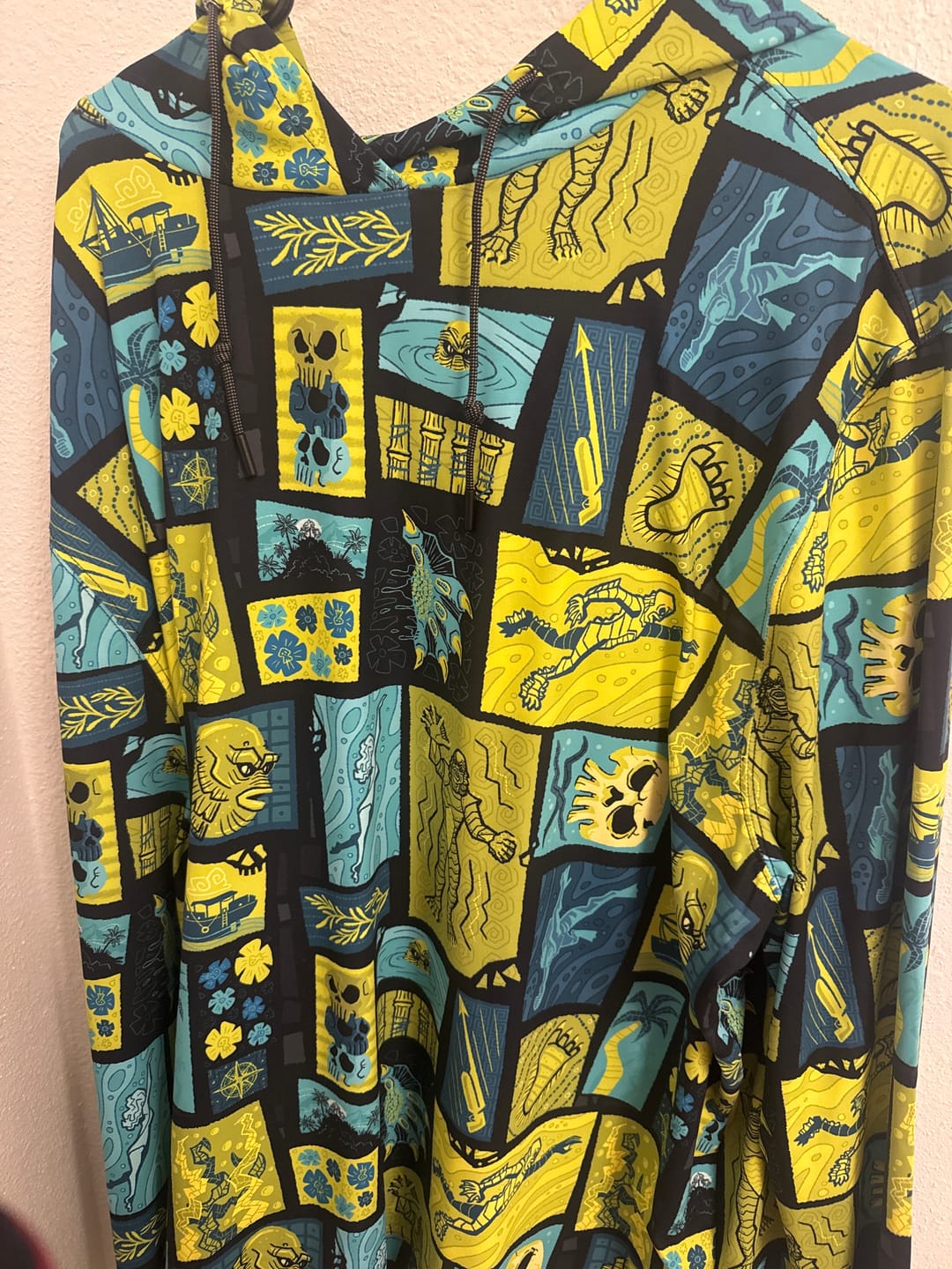 Customer photo review of Universal Monsters "Tiki from the Black Lagoon" – Performance Hoodie