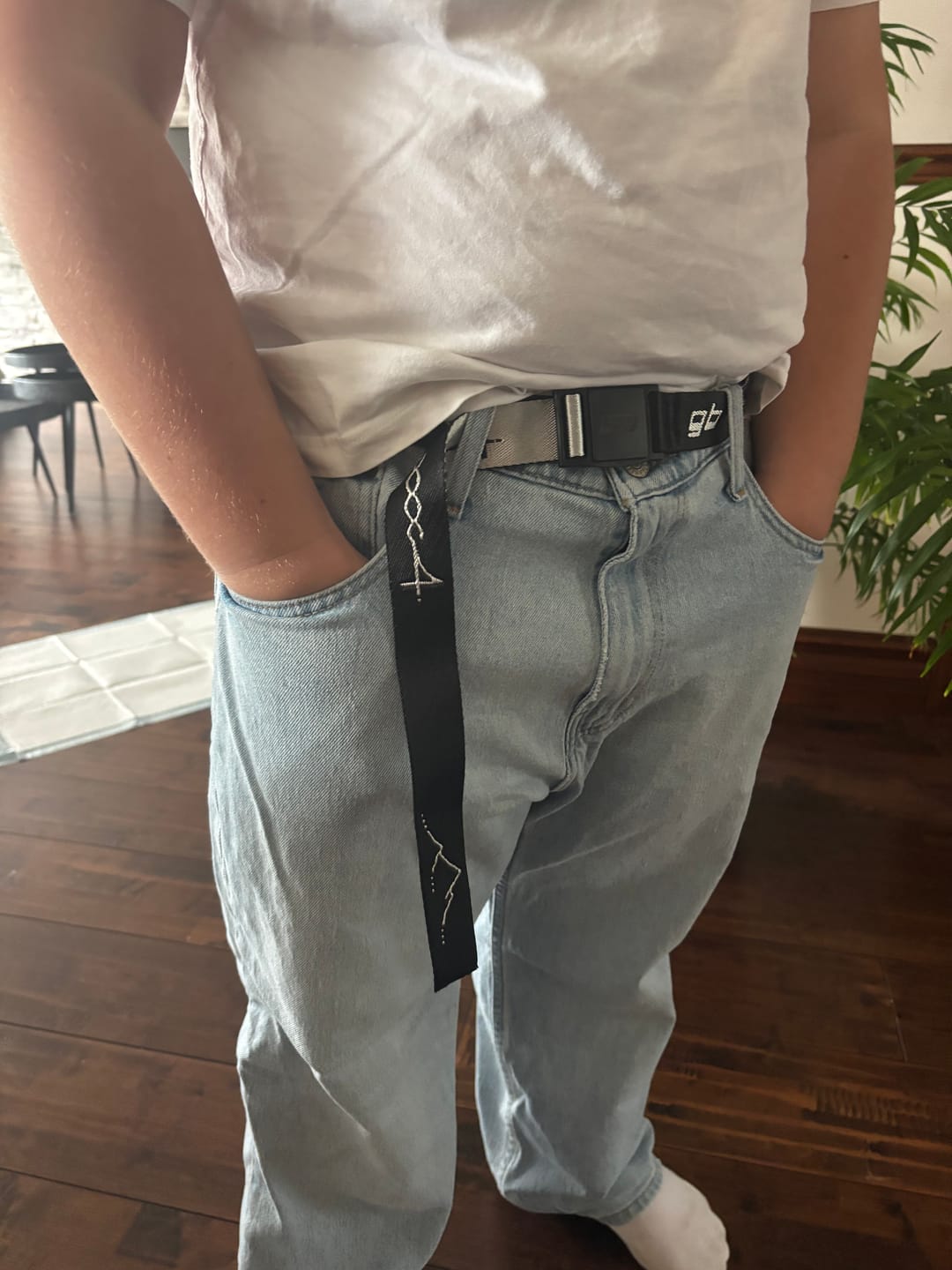 Customer photo review of Summit Magnetic Belt – Black and Light Grey