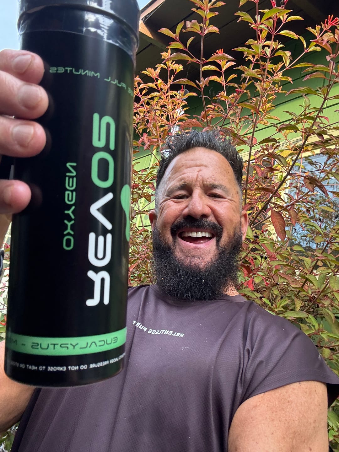 Customer photo review of Eucalyptus Infused 98% Pure Oxygen