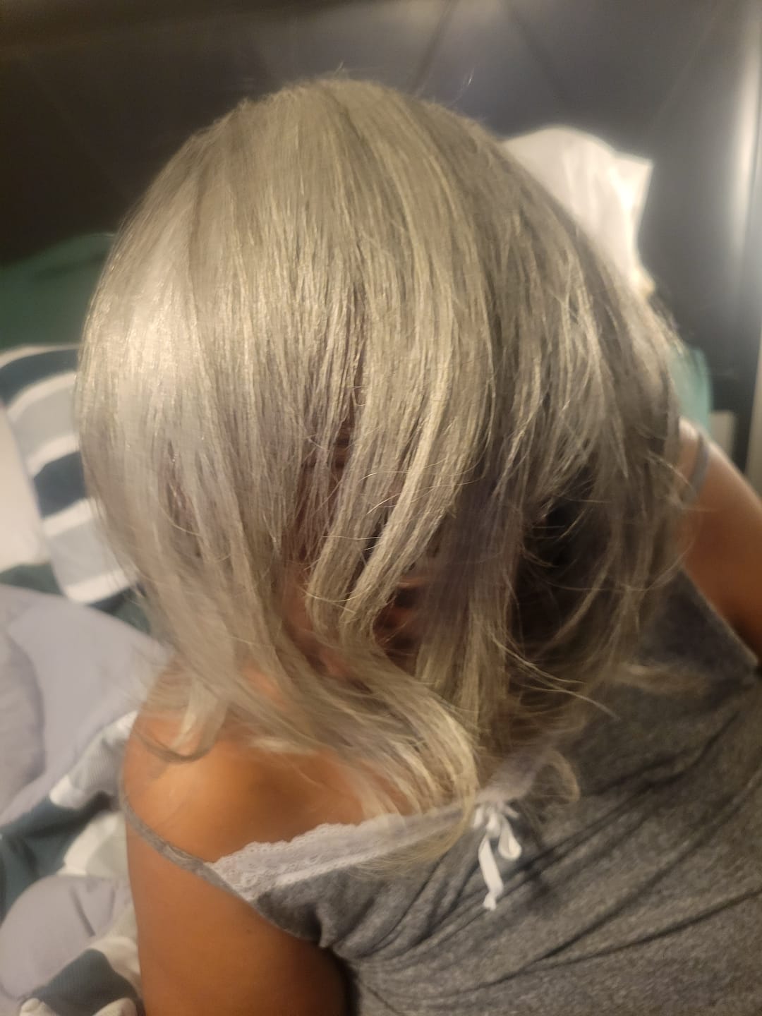Customer photo review of Silk Smooth Guard (Heat Protectant)