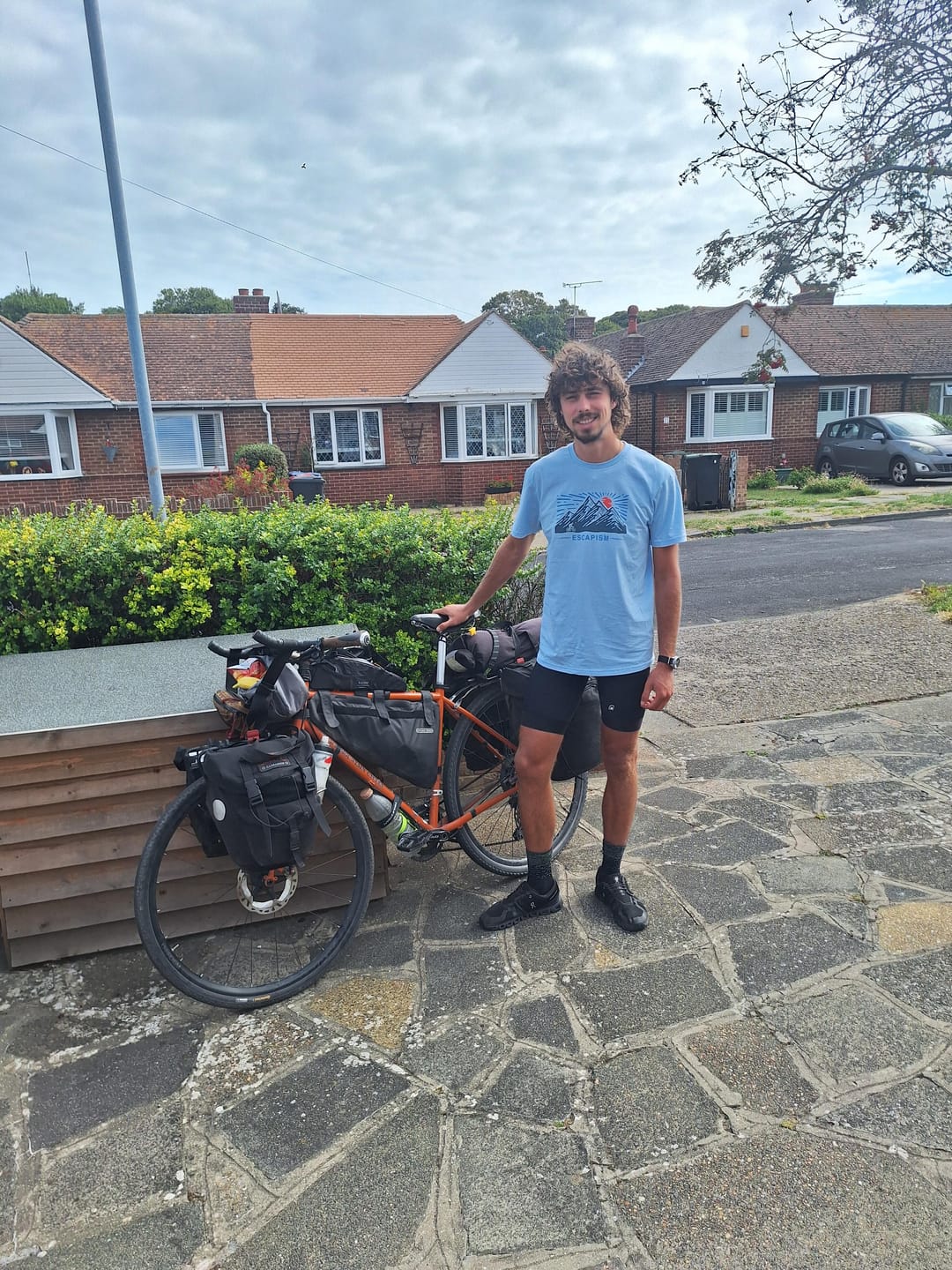 Customer photo review of Cycling Escapism T-Shirt