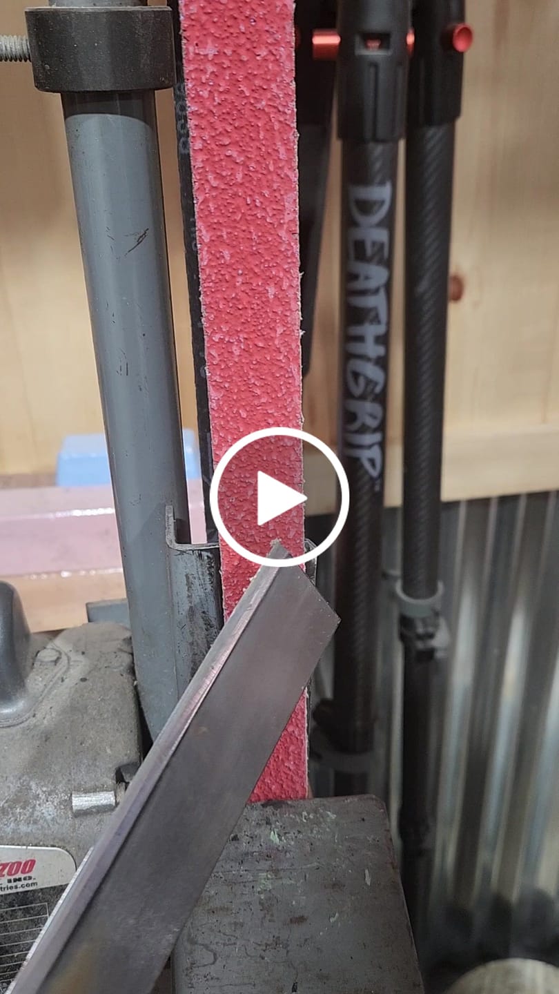 Customer video review of 1" x 42" Sanding Belts for Stock Removal, 3 PACK