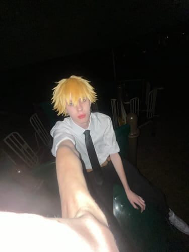 Customer photo review of Denji from Chainsaw Man Commission Wig