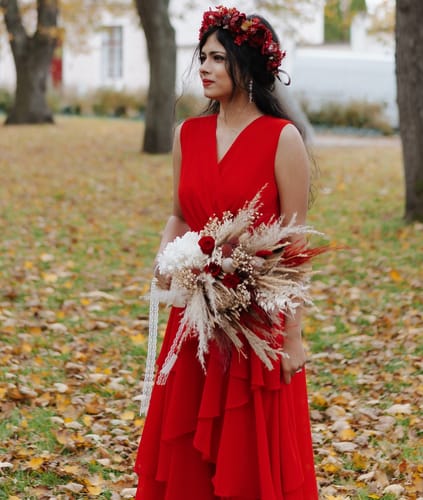 Customer photo review of Irregular Swing summer womens chiffon dress HY0026