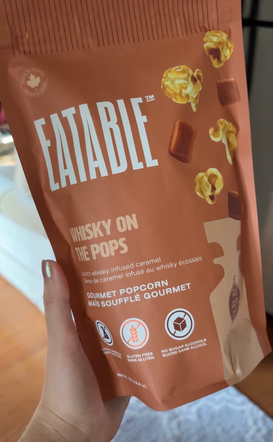 Customer photo review of Whisky on the Pops (125g) - Scotch Infused Caramel Popcorn