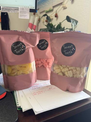 Customer photo review of Sour Gummi Pineapple Rings - 1LB