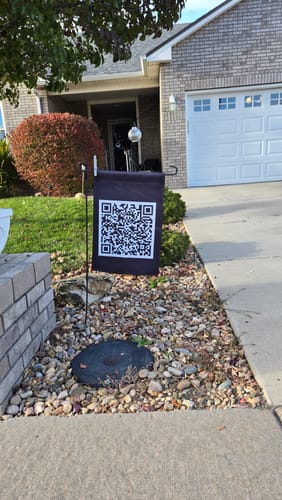 Customer photo review of F*ck Trump QR Code Flag