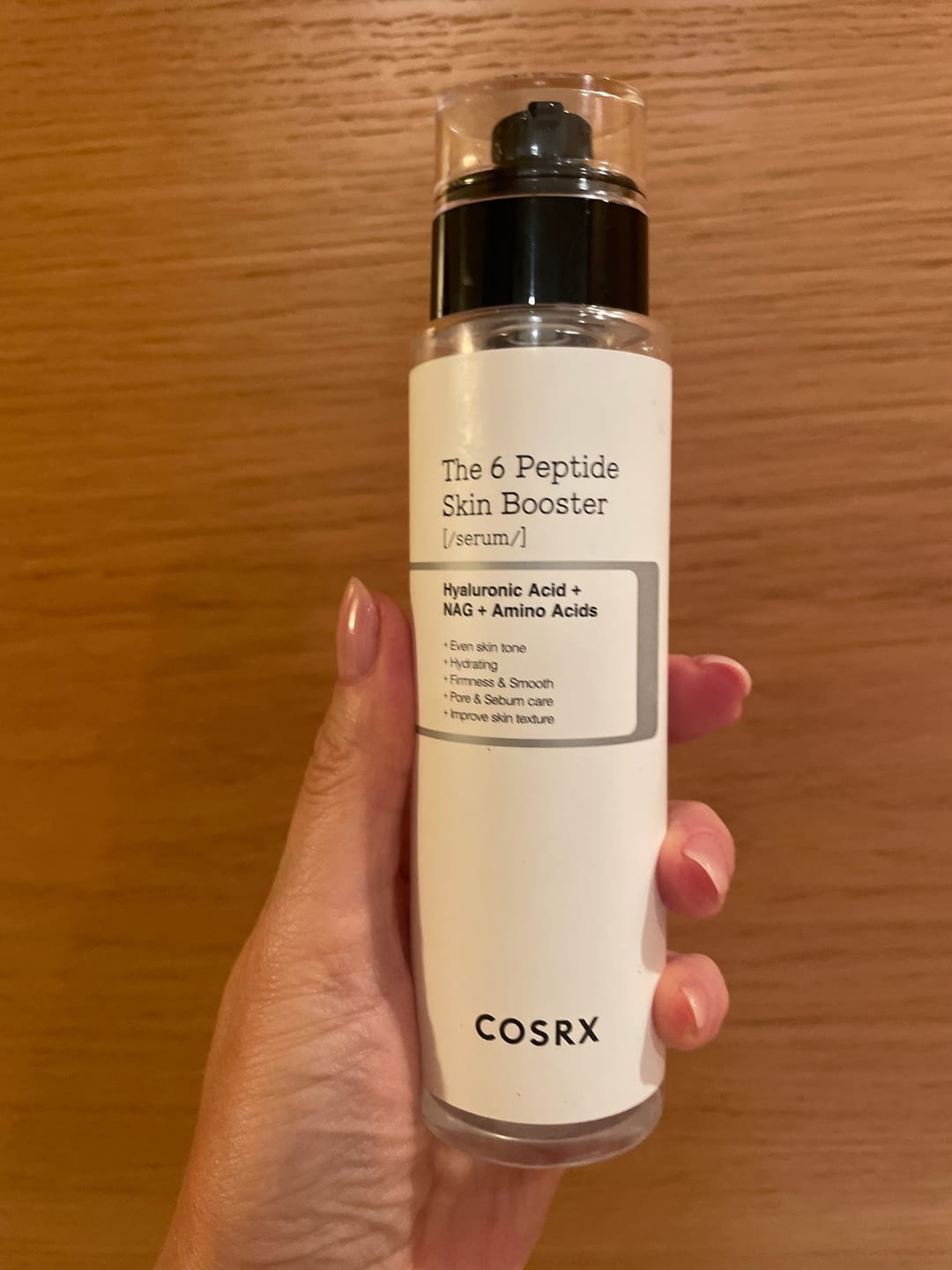 Customer photo review of Пептиден бустер серум за лице COSRX The 6 Peptide Skin Booster Serum