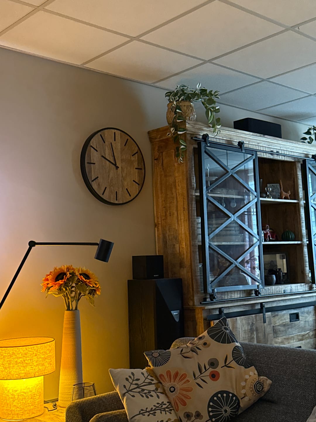 Customer photo review of Klok Wandklok industrieel | Mangohout Staal | ø 50cm / ø 41cm