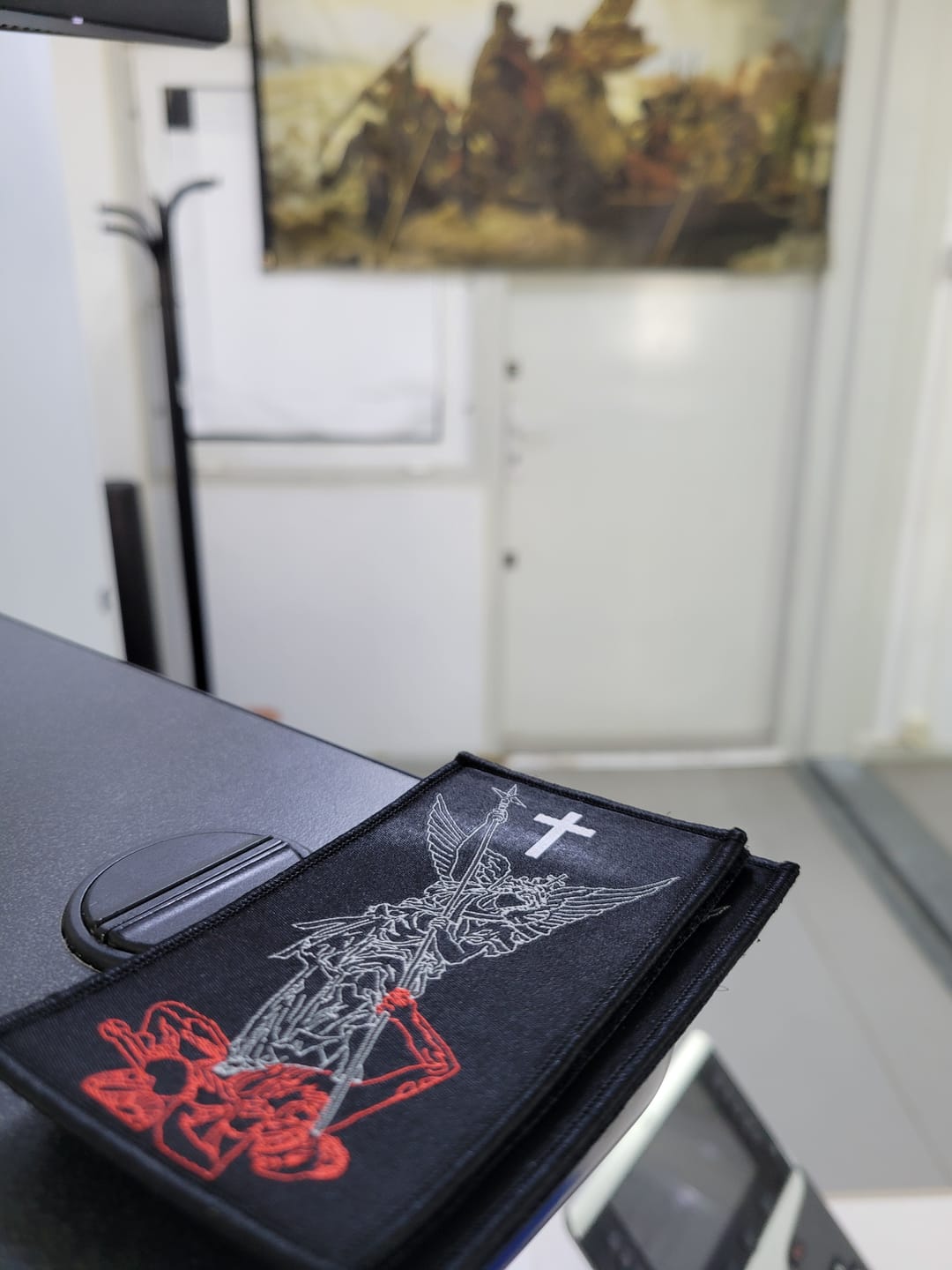 Customer photo review of SAINT MICHAEL Patch