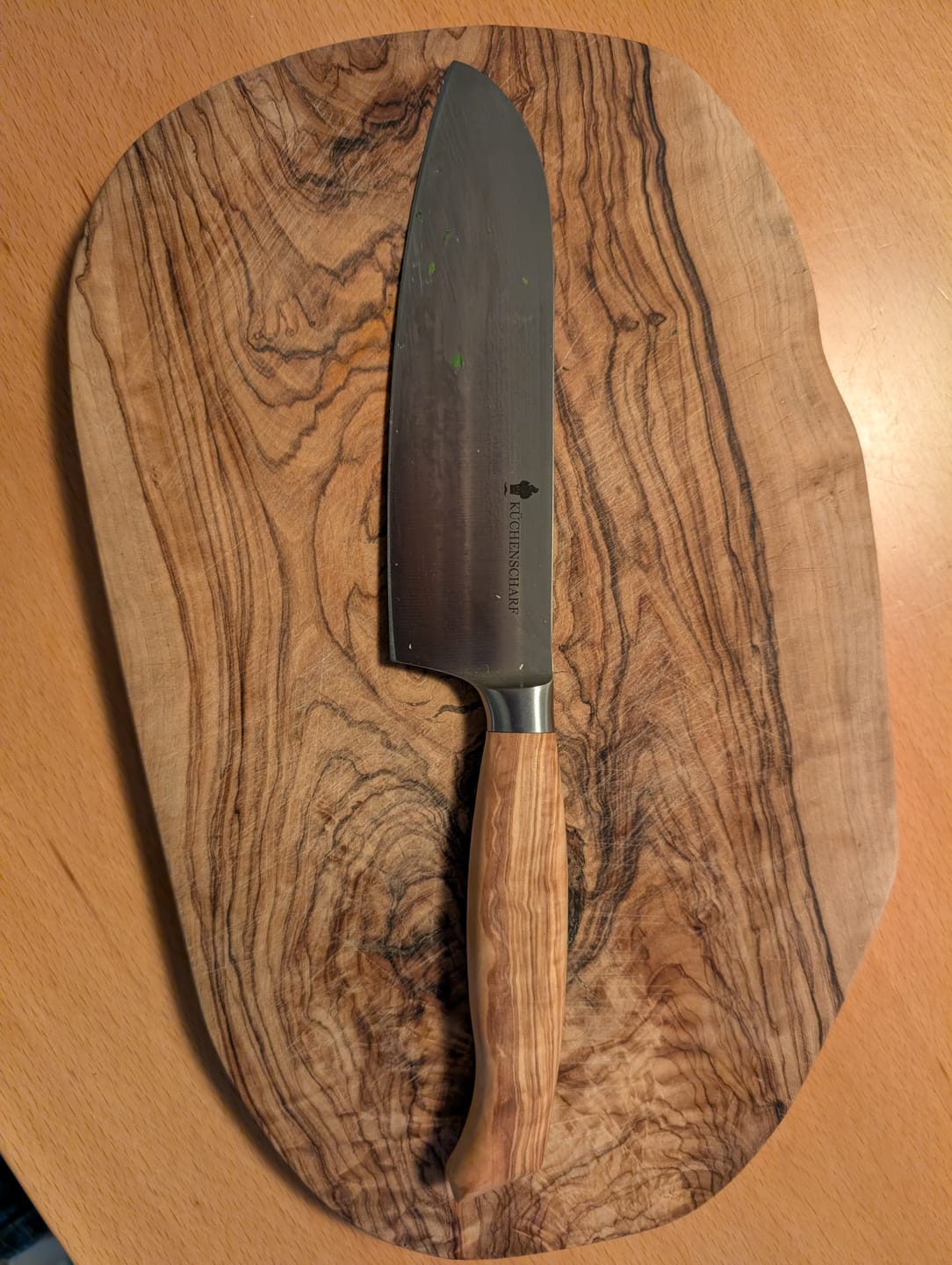 Customer photo review of Küchenscharf Santoku 16 cm (30 Jahre Schärfe-Garantie)