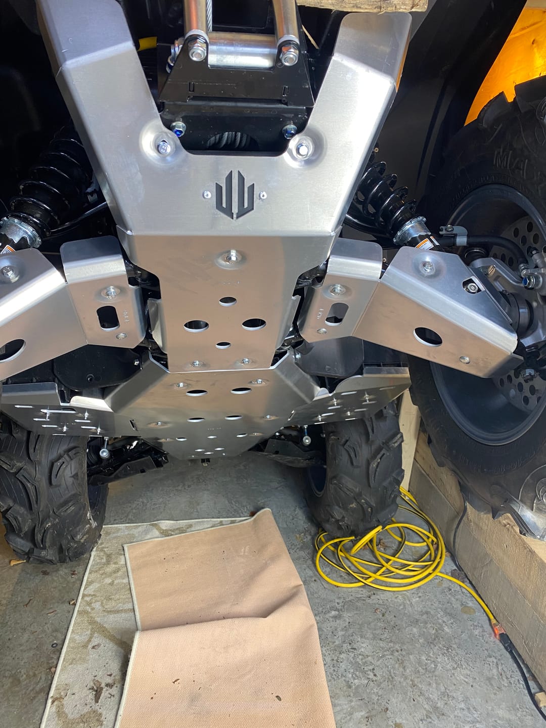 Customer photo review of Full Skid Plate Kit — Yamaha Grizzly 550/700 (2007+)